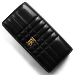 Burberry Lola Quilted Bifold Wallet Black
